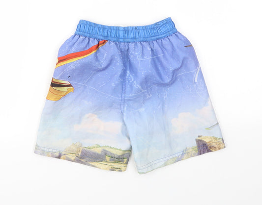 Disney Boys Multicoloured Geometric  Sweat Shorts Size 4 Years
