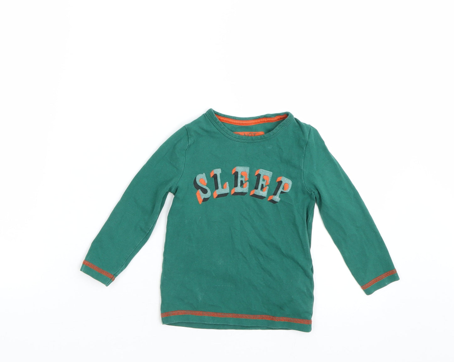 M&S Boys Green   Cami Pyjama Top Size 12-18 Months