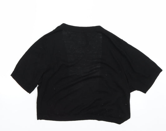 Woolworths Womens Black   Cape Jumper Size L
