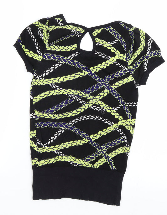 H&M Womens Multicoloured Striped  Pullover Jumper Size 10