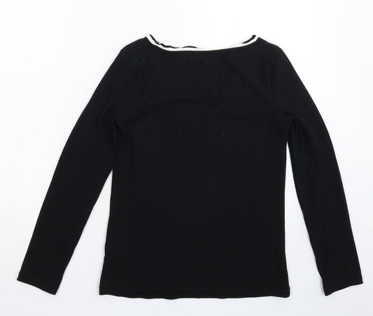 Marks and Spencer Womens Black  Knit Pullover Jumper Size 10