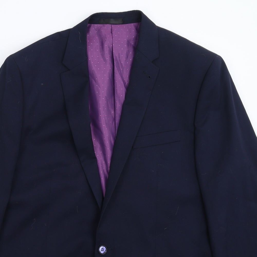 Greenwoods Mens Blue   Jacket Suit Jacket Size 44