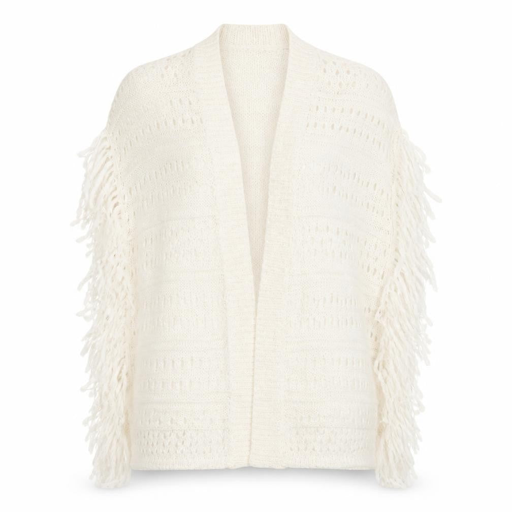 Red Herring Womens Ivory  Knit Cardigan Jumper Size S