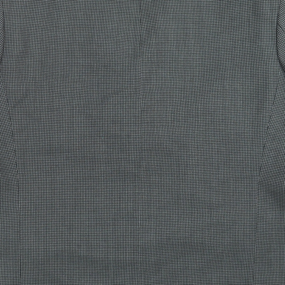 Debenham & Freebody Mens Grey Check  Jacket Suit Jacket Size 44