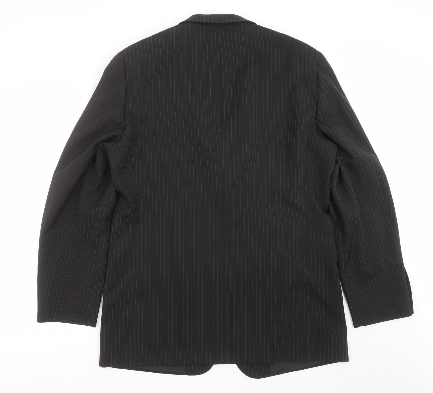 Taylor & Wright Mens Black Striped  Jacket Suit Jacket Size 42