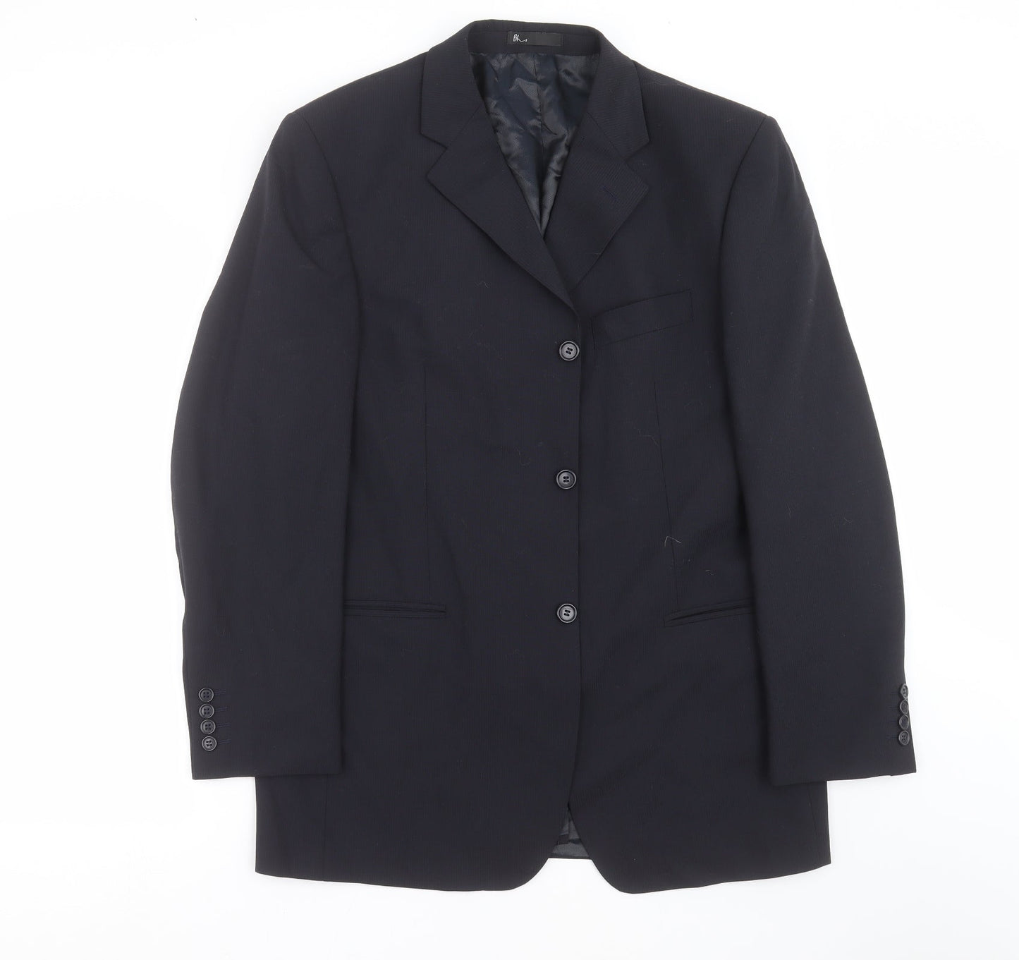 BHS Mens Blue Striped  Jacket Suit Jacket Size 40