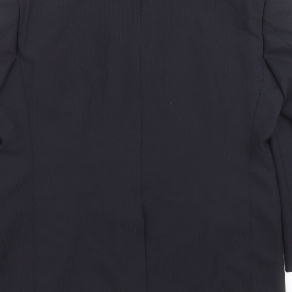 BHS Mens Blue Striped  Jacket Suit Jacket Size 40