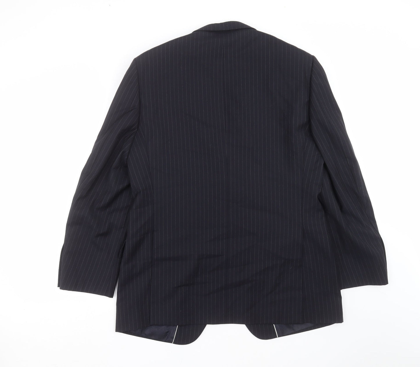 Marks and Spencer Mens Blue Striped  Jacket Suit Jacket Size 40