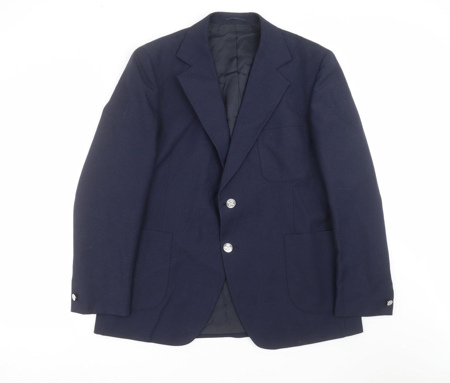 John Collier Mens Blue   Jacket Suit Jacket Size 44