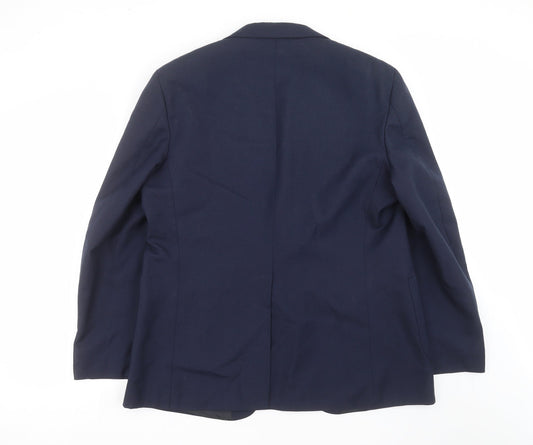 John Collier Mens Blue   Jacket Suit Jacket Size 44