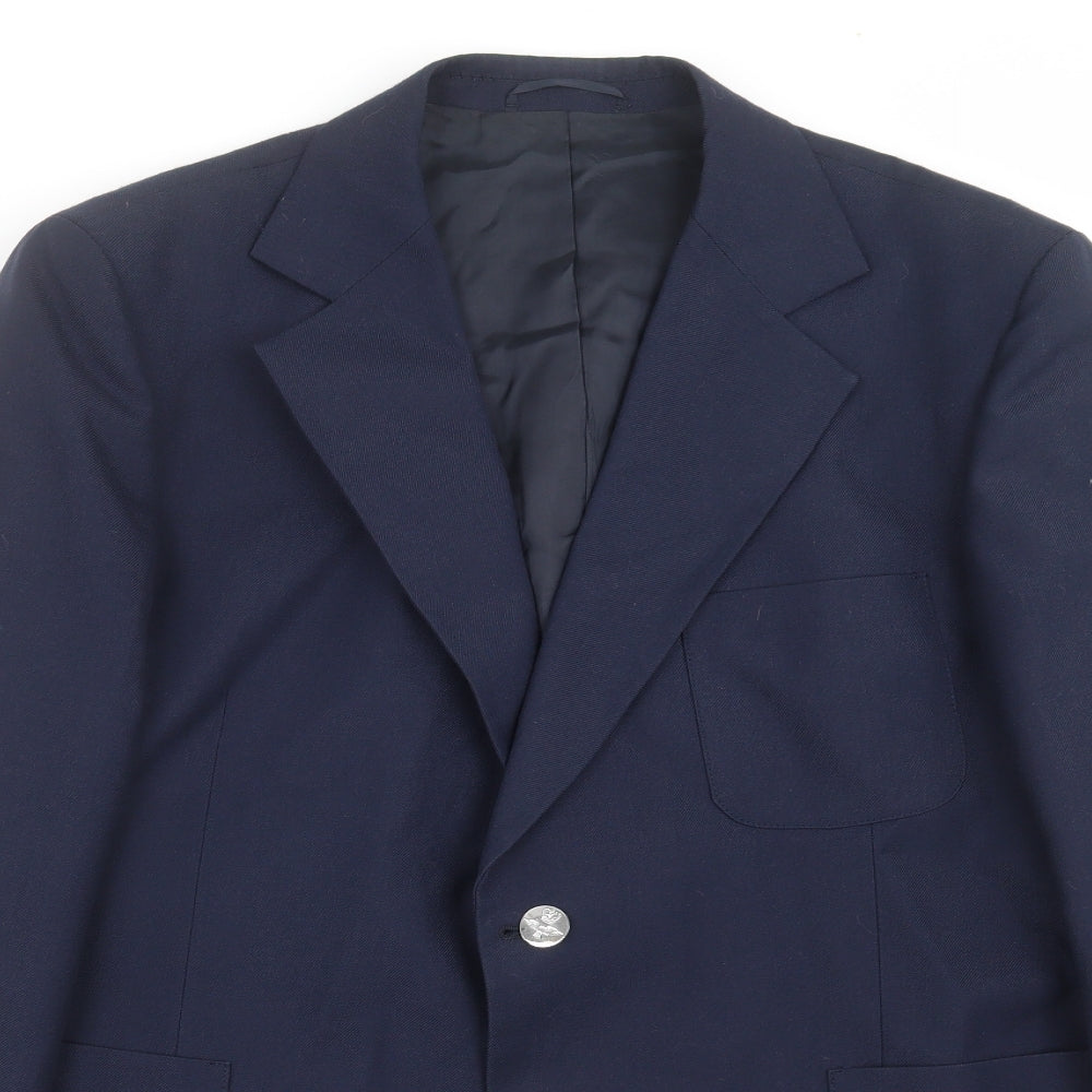 John Collier Mens Blue   Jacket Suit Jacket Size 44