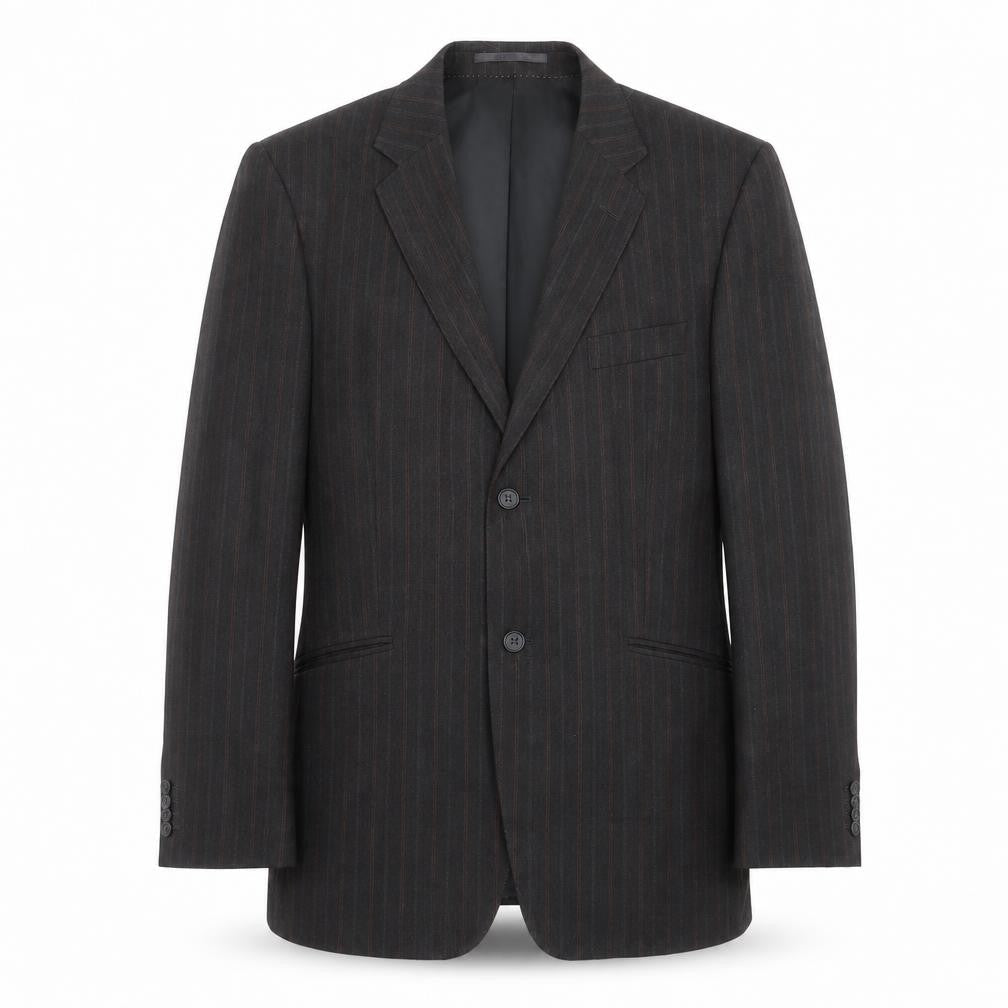 F&F Mens Grey Striped  Jacket Suit Jacket Size 42