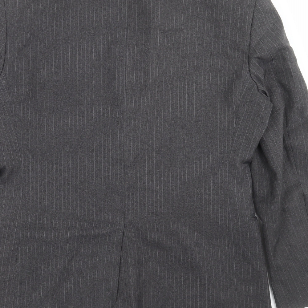 Taylor & Wright Mens Grey Striped  Jacket Suit Jacket Size 38