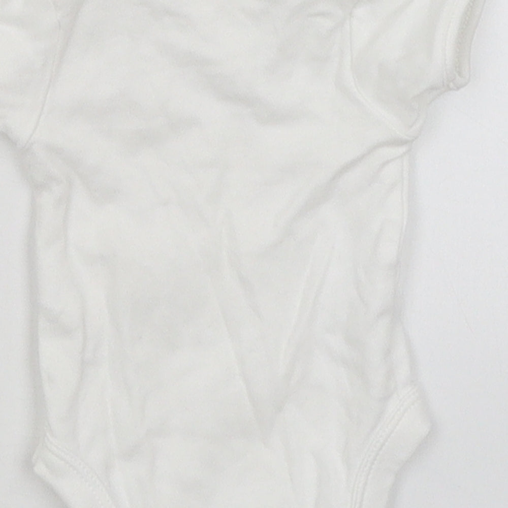 George Baby White   Romper One-Piece Size Newborn