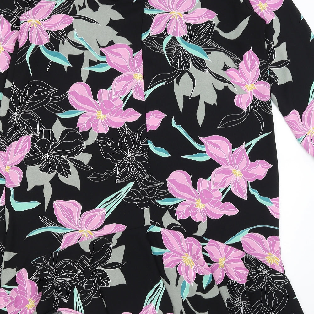 River Island Womens Black Floral  Mermaid  Size 14