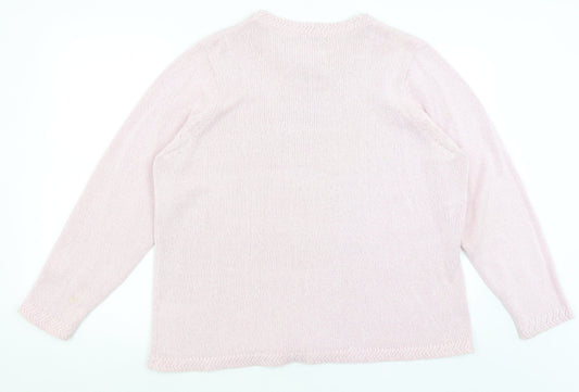 BM Womens Pink   Pullover Jumper Size XL