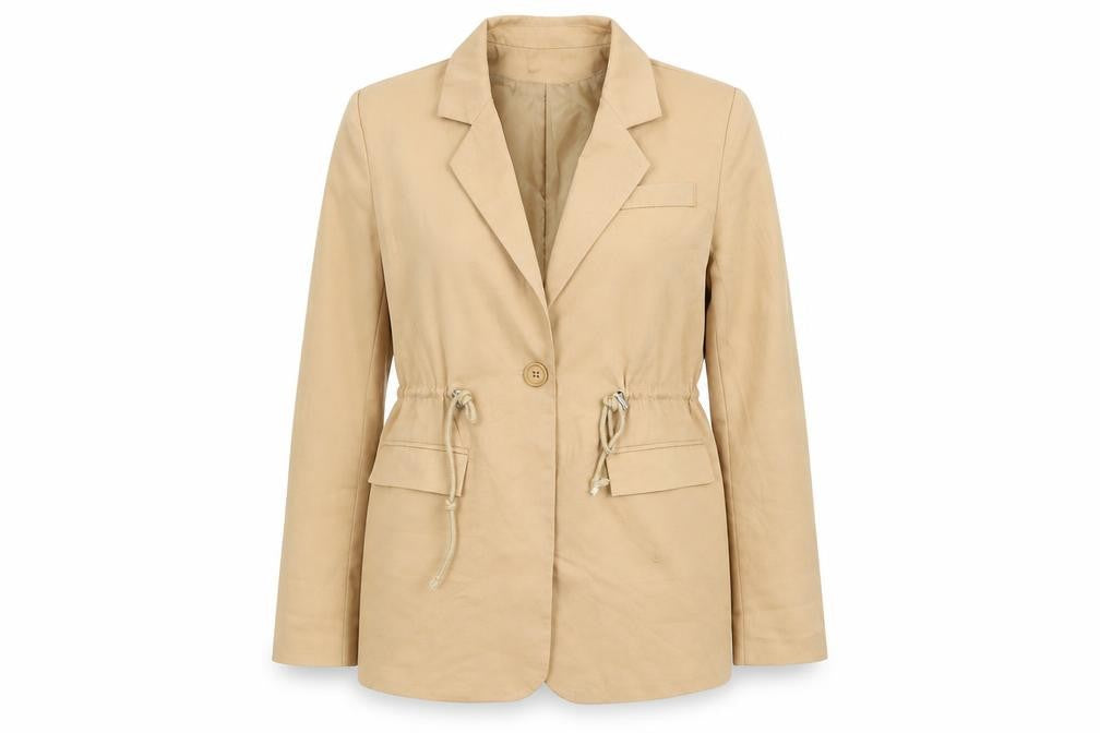 PRETTYLITTLETHING Womens Brown   Overcoat Coat Size 10