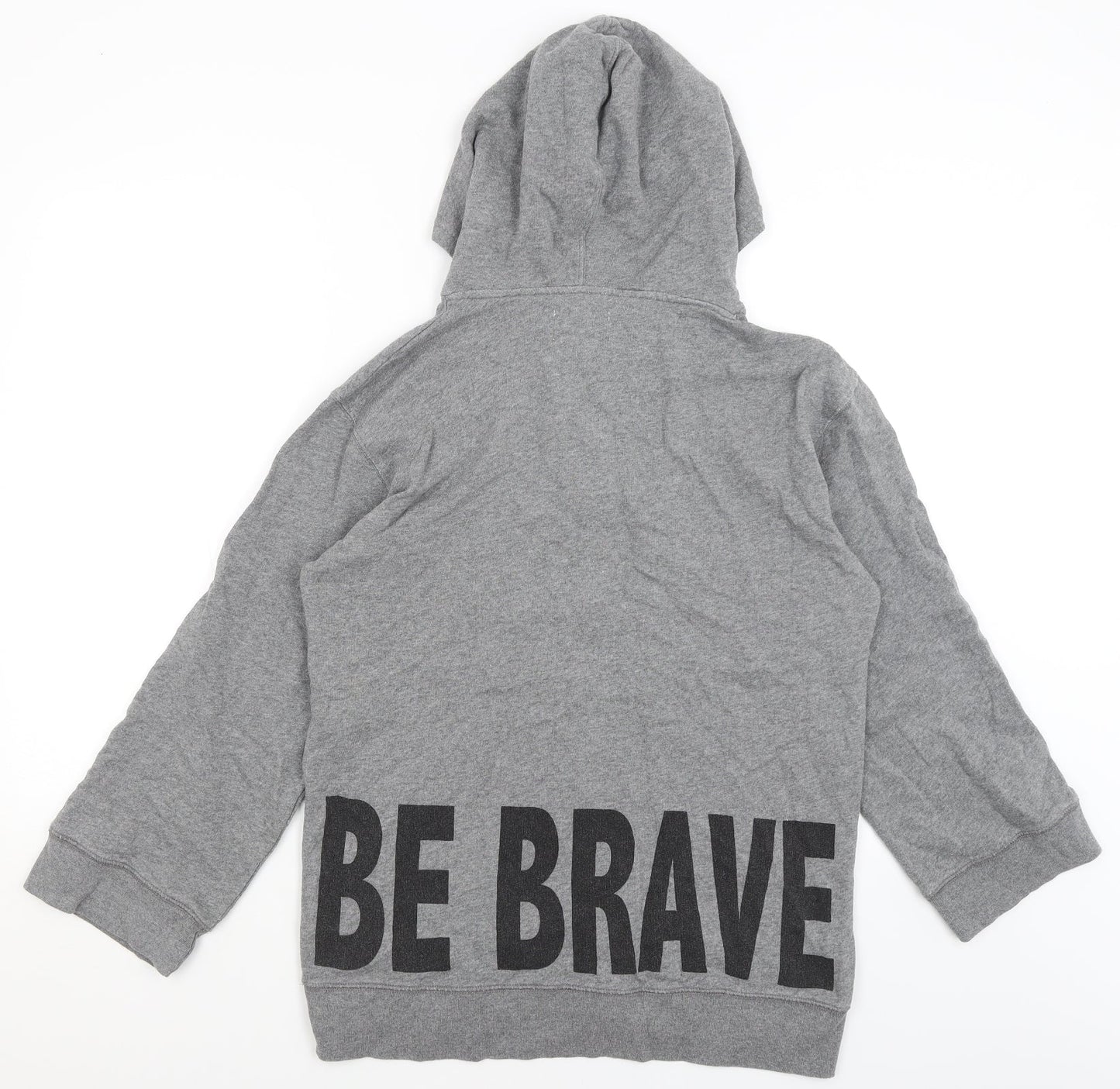 NEXT Womens Grey   Pullover Hoodie Size M  - Be Brave