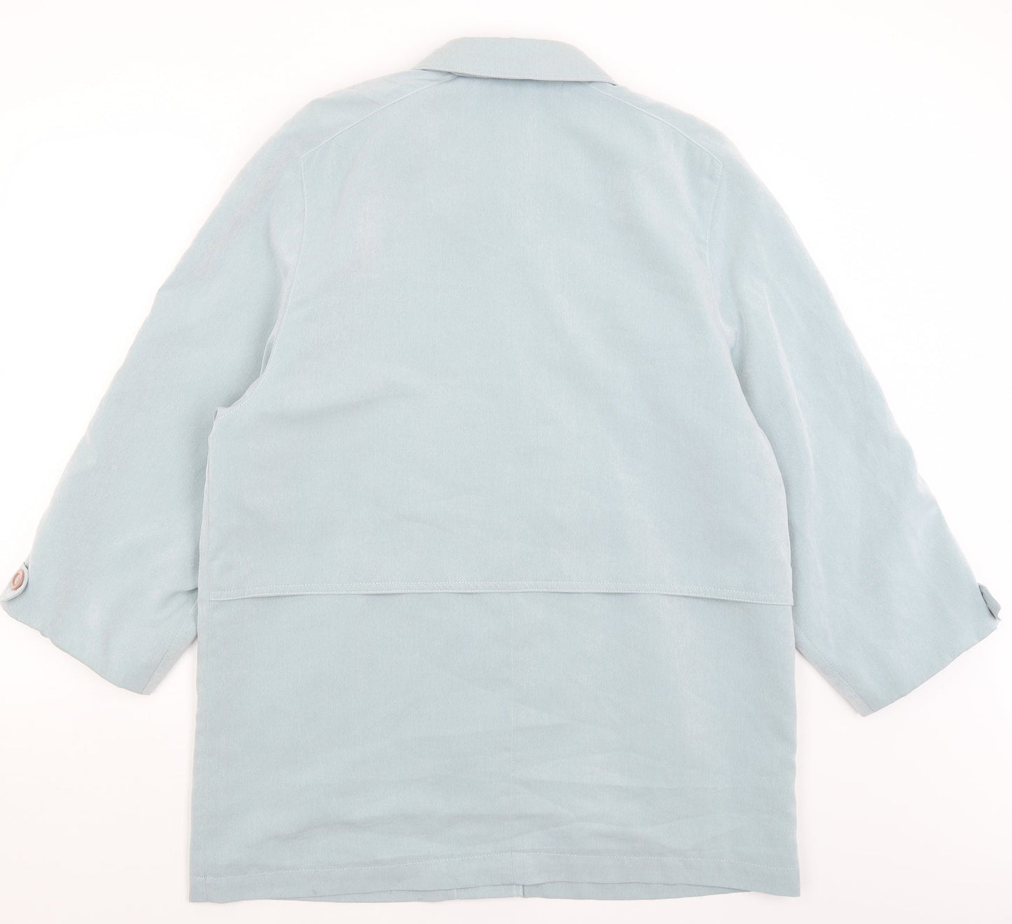 Preworn Womens Blue   Overcoat Coat Size L