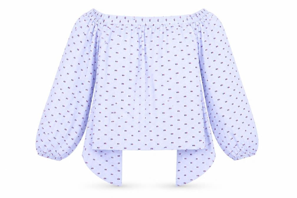 BCBGMAXAZRIA Womens Blue   Basic Blouse Size 2XS