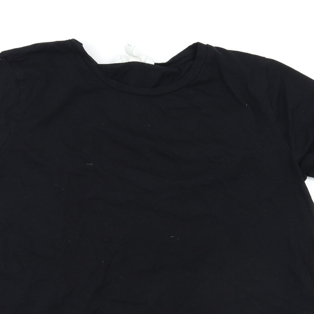 H&M Womens Black   Basic T-Shirt Size M