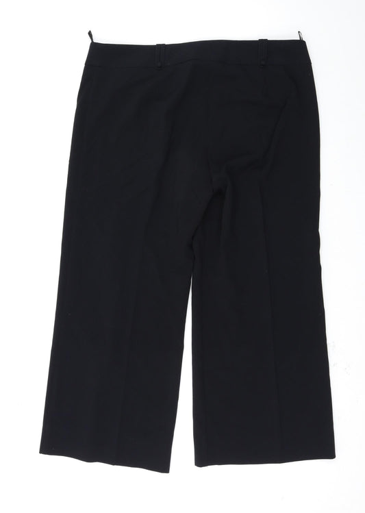Preworn Womens Black   Trousers  Size 38 L25 in
