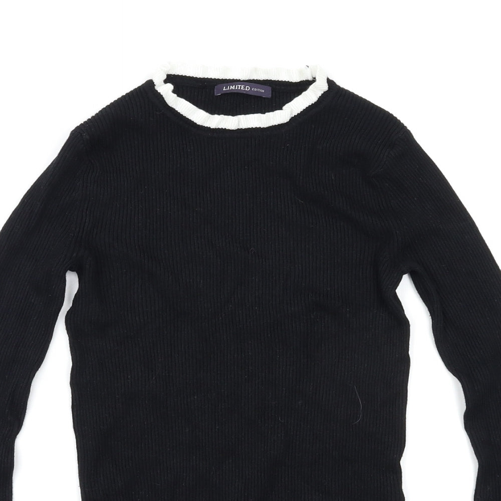 Marks and Spencer Womens Black   Pullover Jumper Size 8