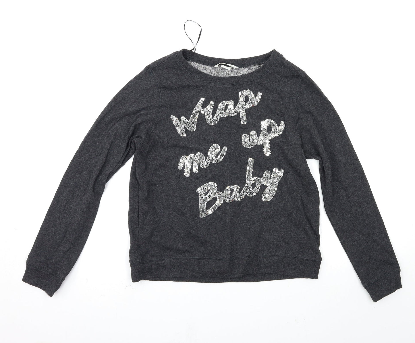 H&M Womens Grey   Pullover Jumper Size XS