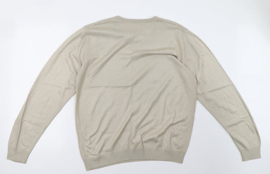 West Rock Mens Beige   Pullover Sweatshirt Size M