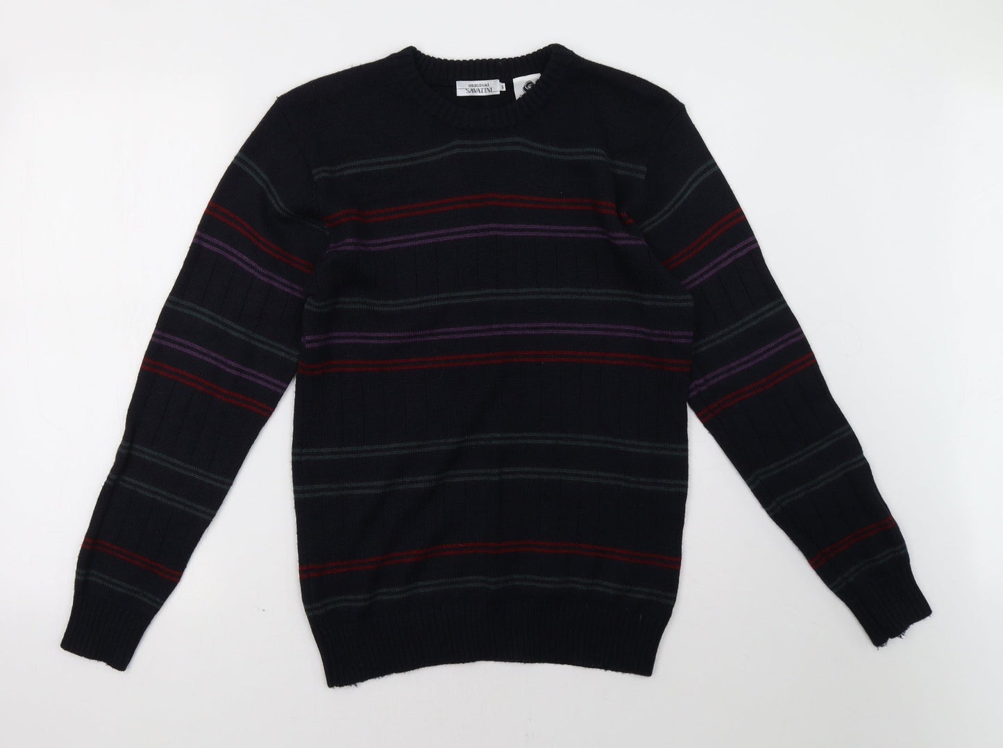 Savatini Mens Blue   Pullover Sweatshirt Size S