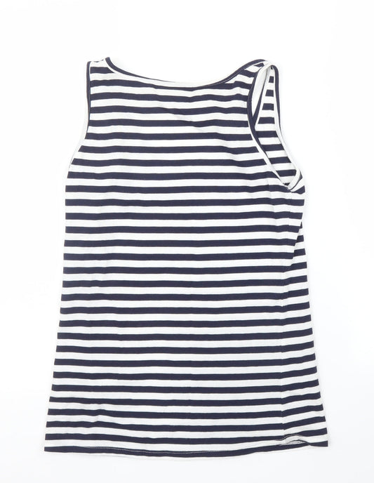 Lee Cooper Womens Blue Striped  Basic Tank Size 10