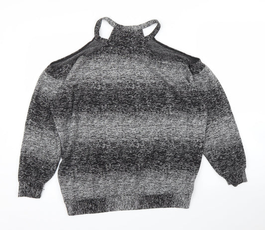 Sparkle & Fade Womens Grey   Pullover Jumper Size S