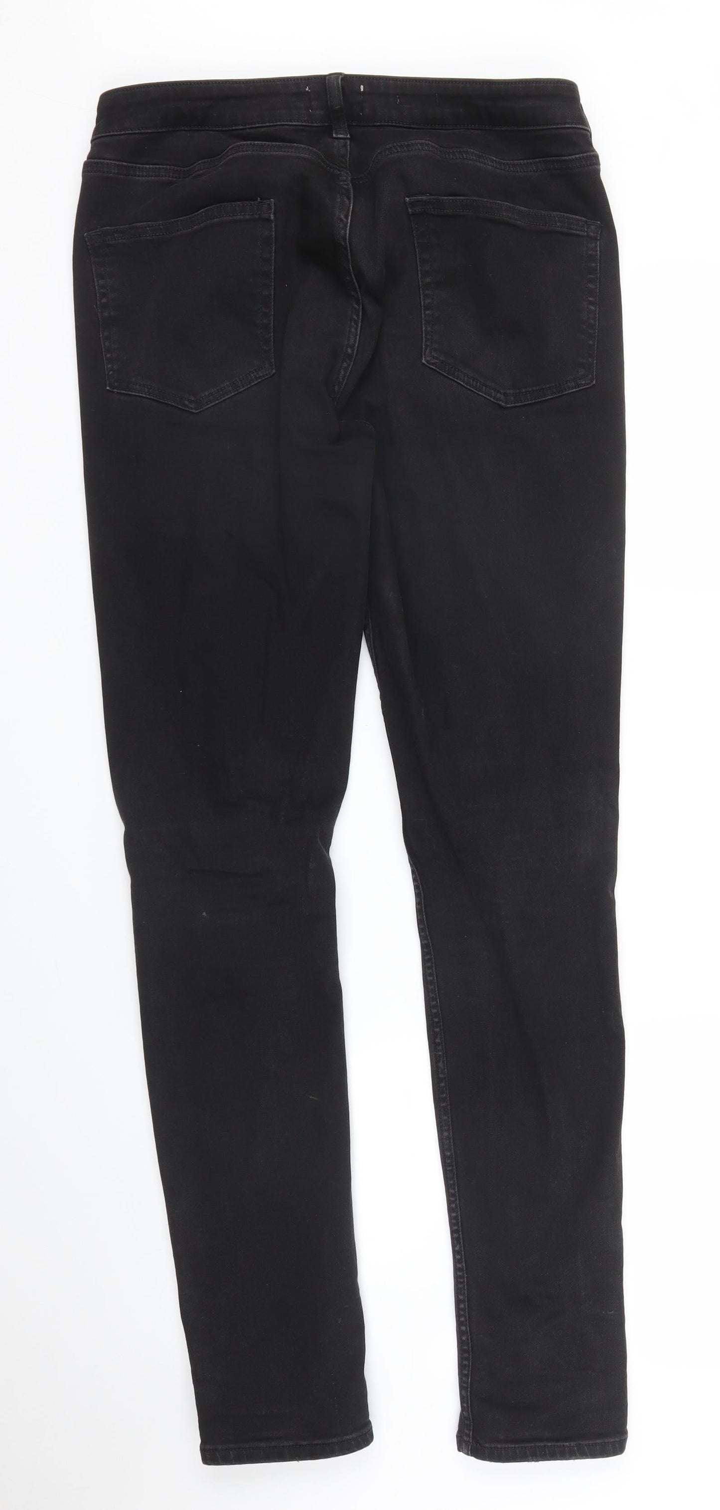 Topman Mens Black  Denim Skinny Jeans Size 30 in L31 in