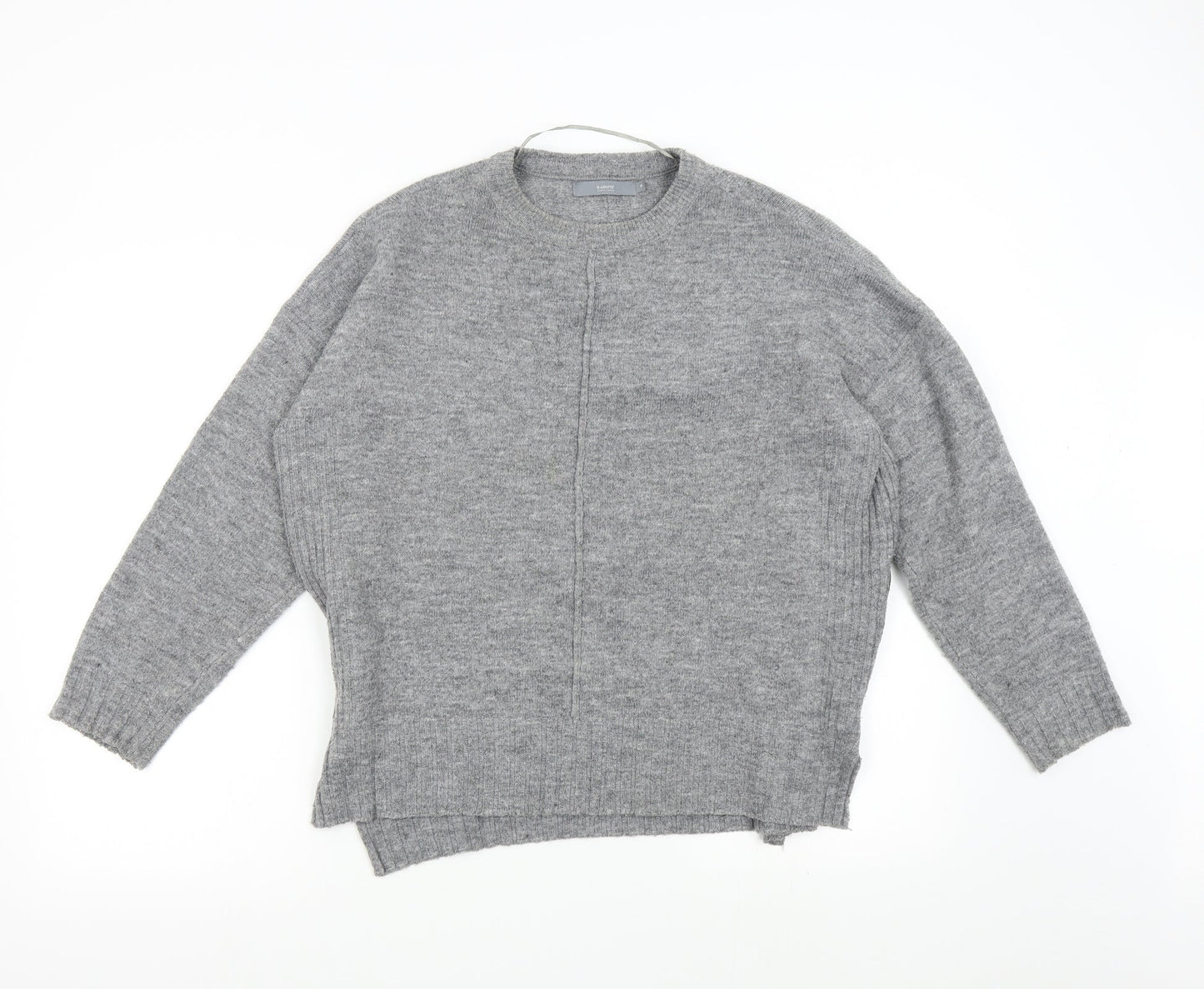 B. Young Womens Grey  Knit Pullover Jumper Size M