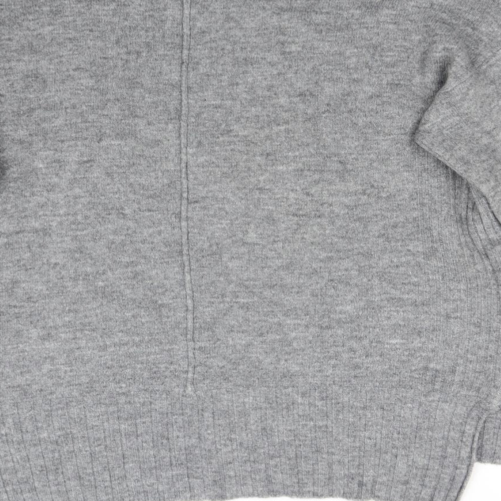 B. Young Womens Grey  Knit Pullover Jumper Size M
