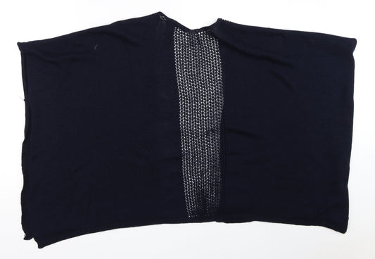 Marks and Spencer Womens Blue   Cape Jumper One Size