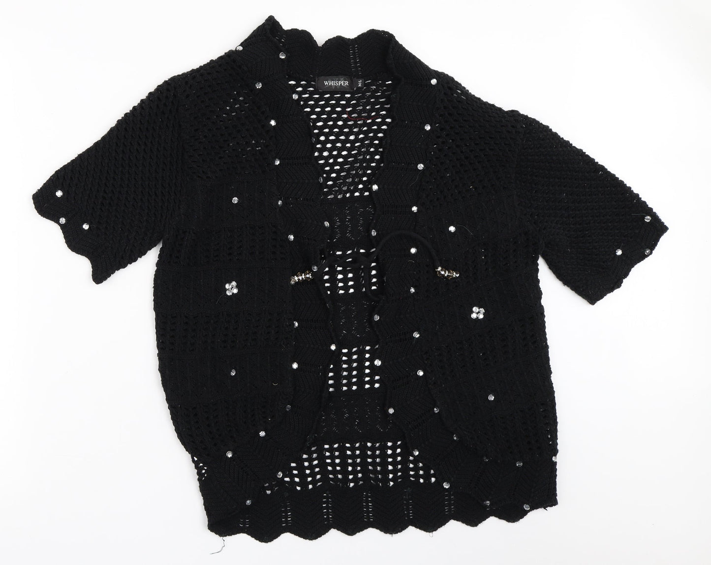 Whisper Womens Black   Cardigan Jumper Size M
