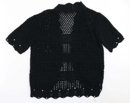 Whisper Womens Black   Cardigan Jumper Size M