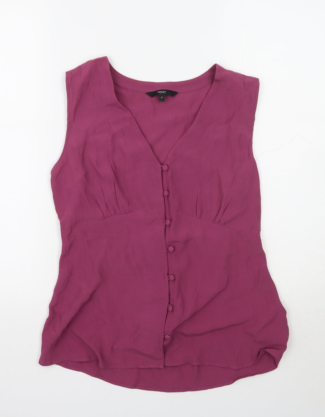 NEXT Womens Purple   Basic Button-Up Size 12