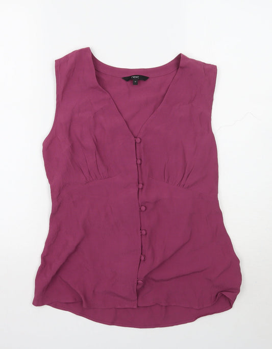 NEXT Womens Purple   Basic Button-Up Size 12