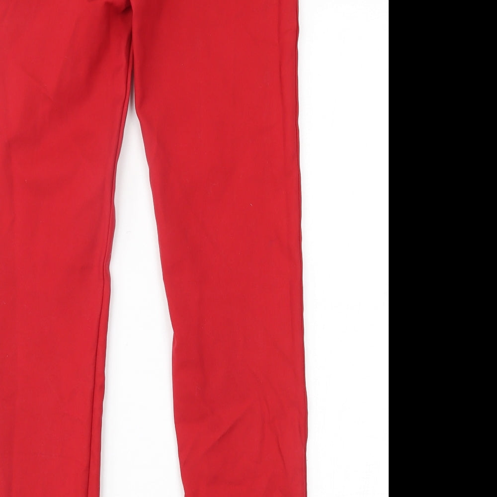 Preworn Womens Red   Trousers  Size L L26 in