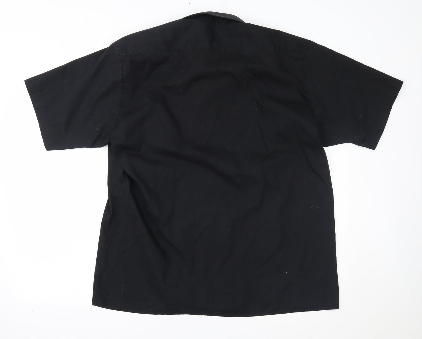 Premier Mens Black    Button-Up Size 17
