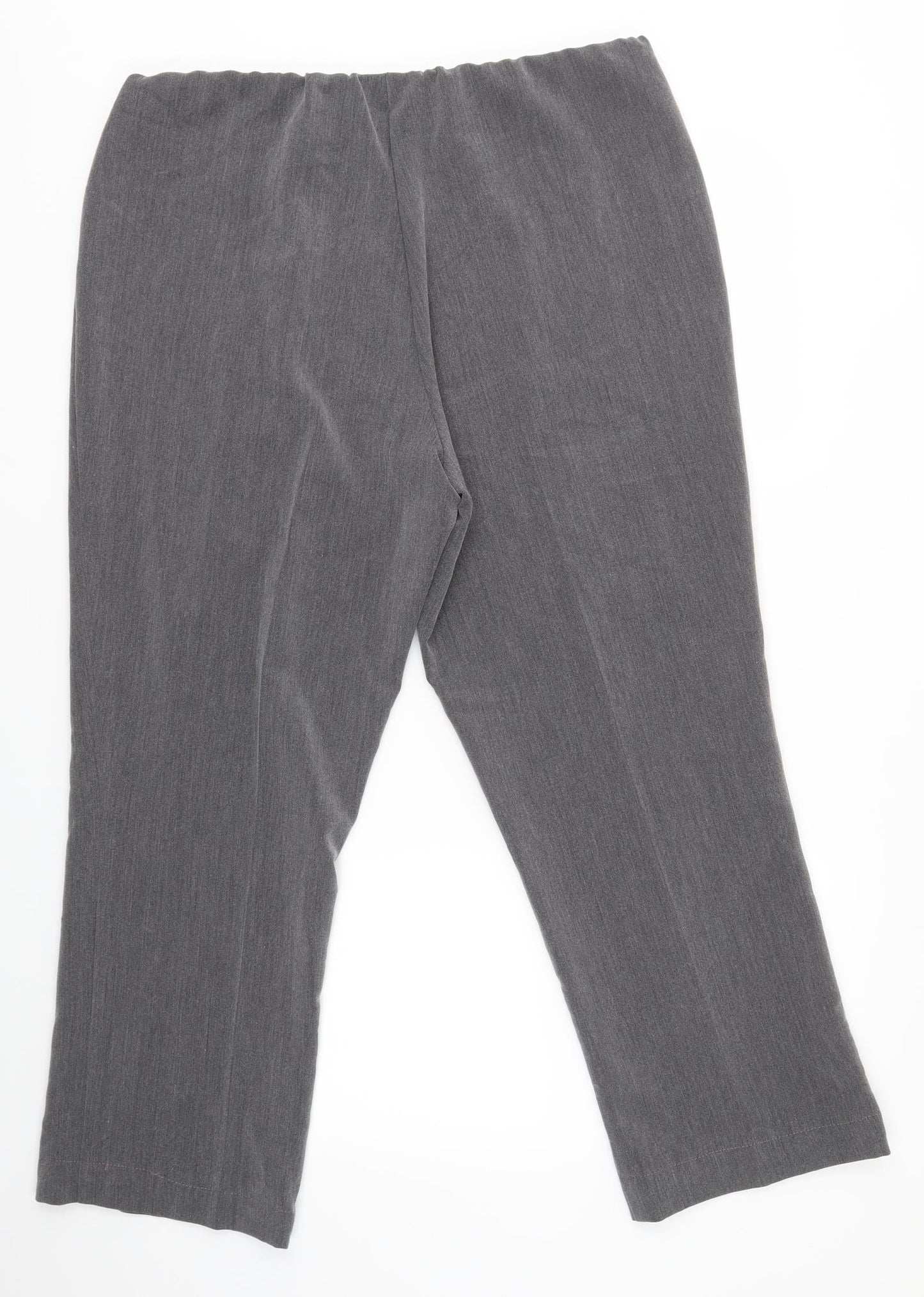 Vida Vi Womens Grey   Dress Pants Trousers Size 16 L26 in