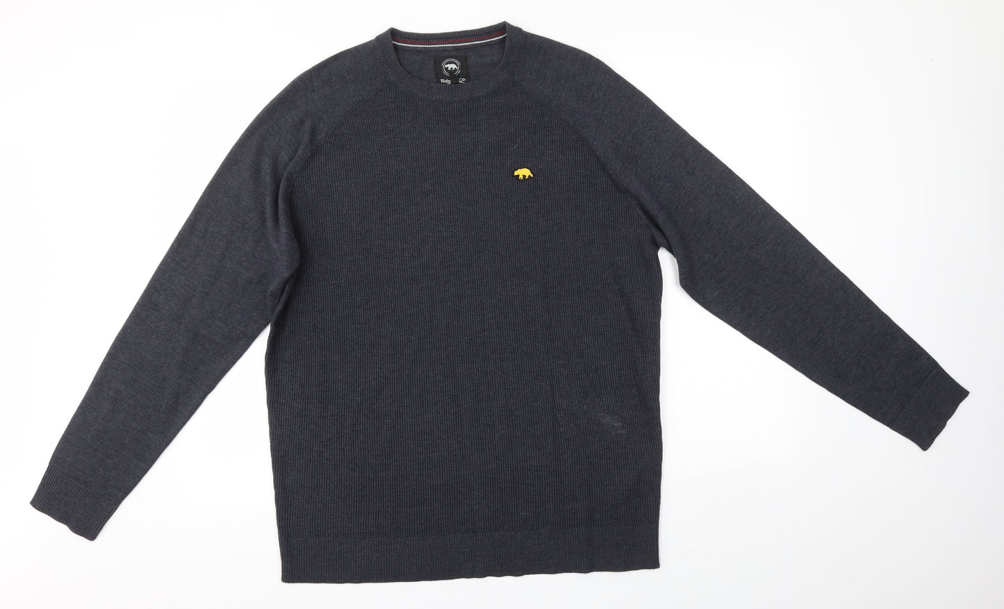 Ridge & Co Mens Grey   Pullover Jumper Size L