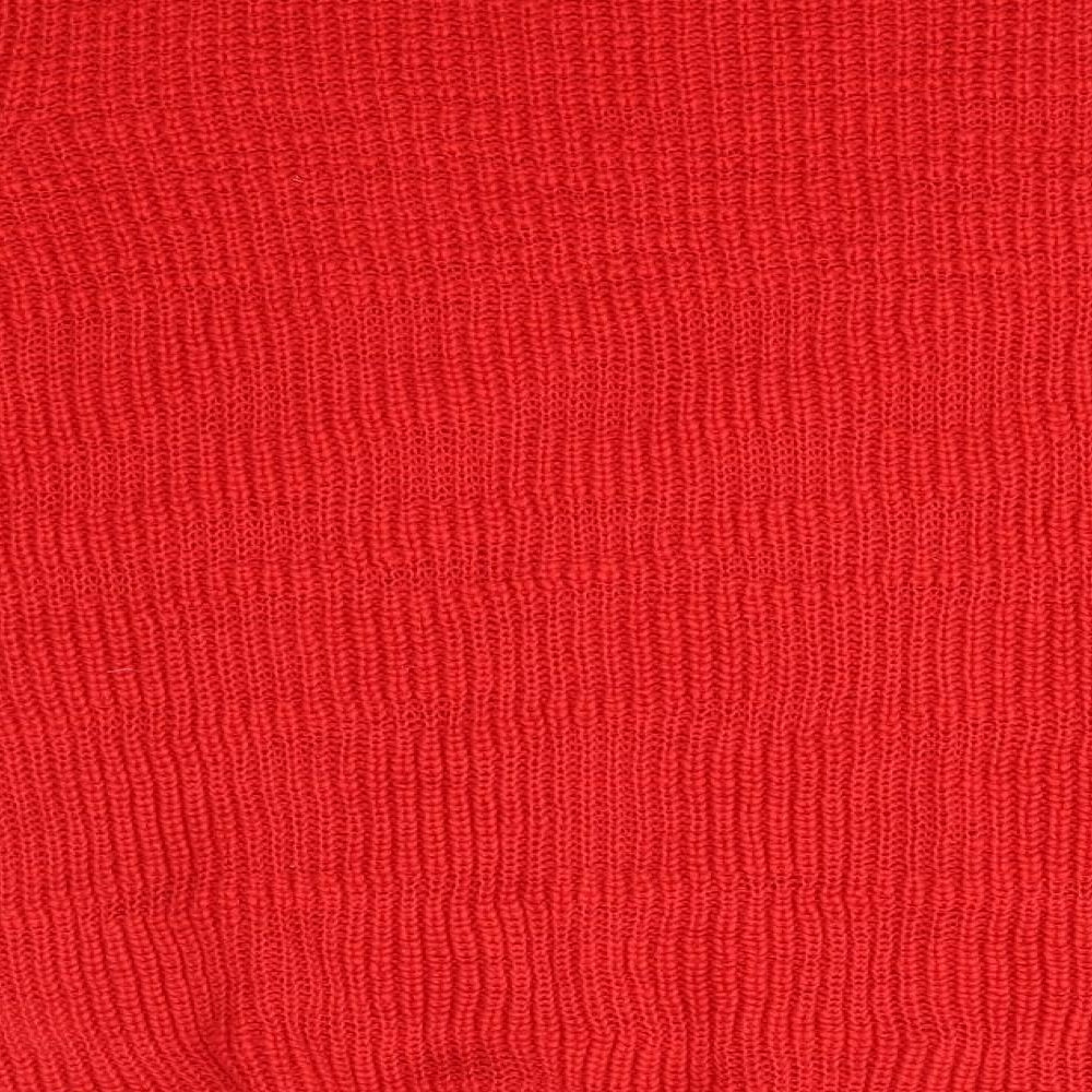 Matalan Womens Red   Henley Jumper Size M
