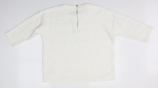 Matalan Womens White   Pullover Jumper Size 16