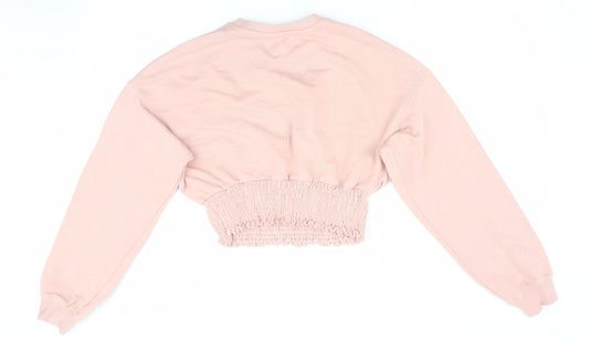 Preworn Womens Pink   Pullover Sweatshirt Size S  - Cropped