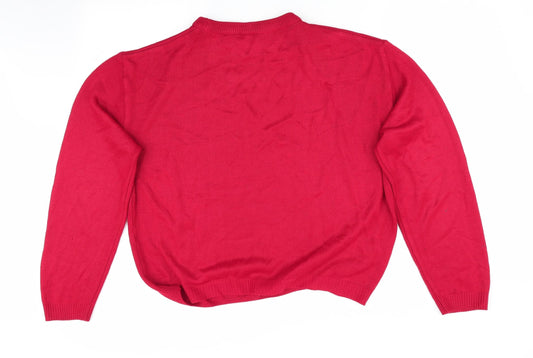 Avabell Mens Red   Pullover Jumper