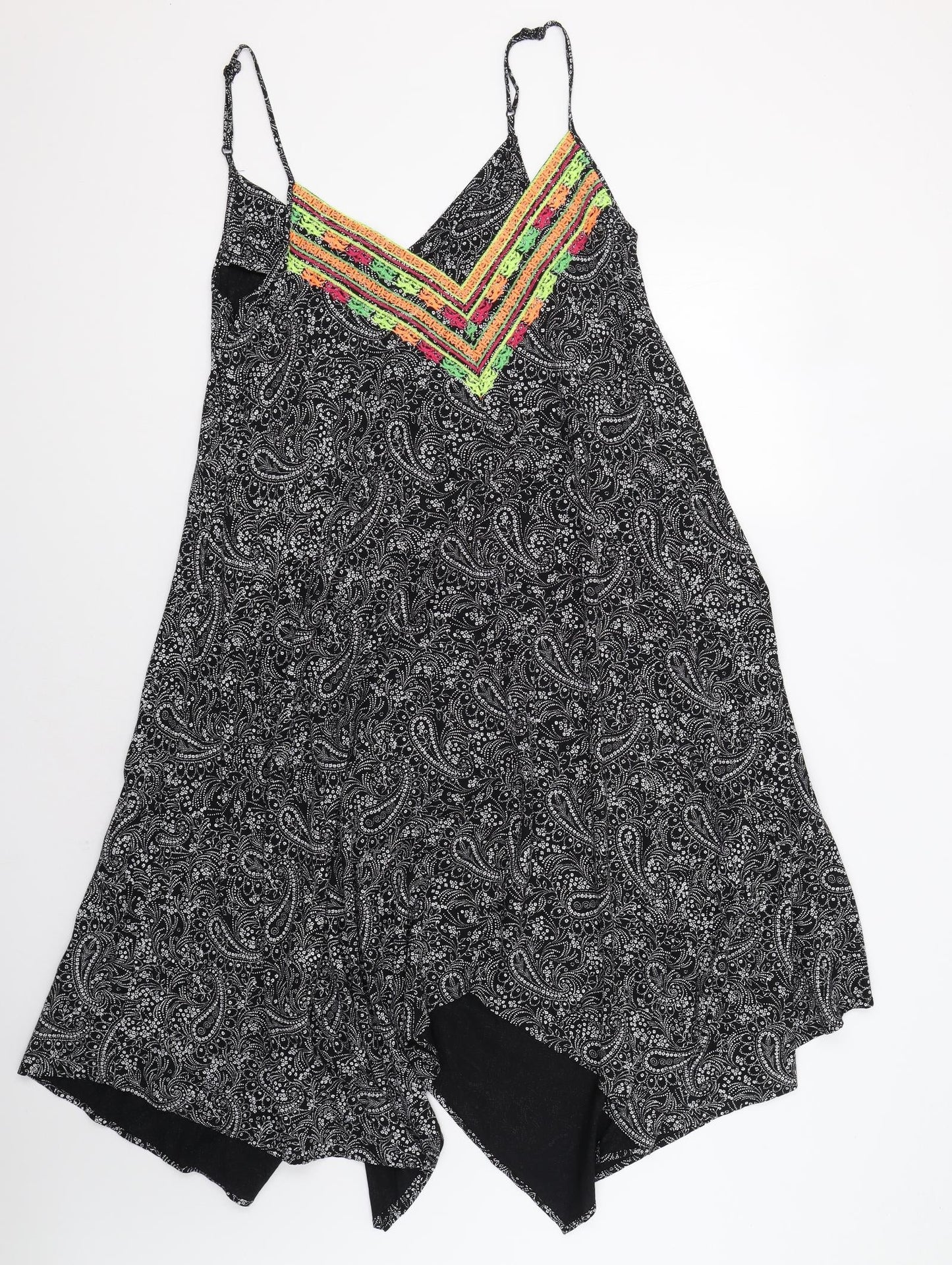 Papaya Womens Black Paisley  Ball Gown  Size 12
