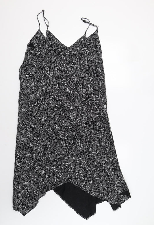 Papaya Womens Black Paisley  Ball Gown  Size 12